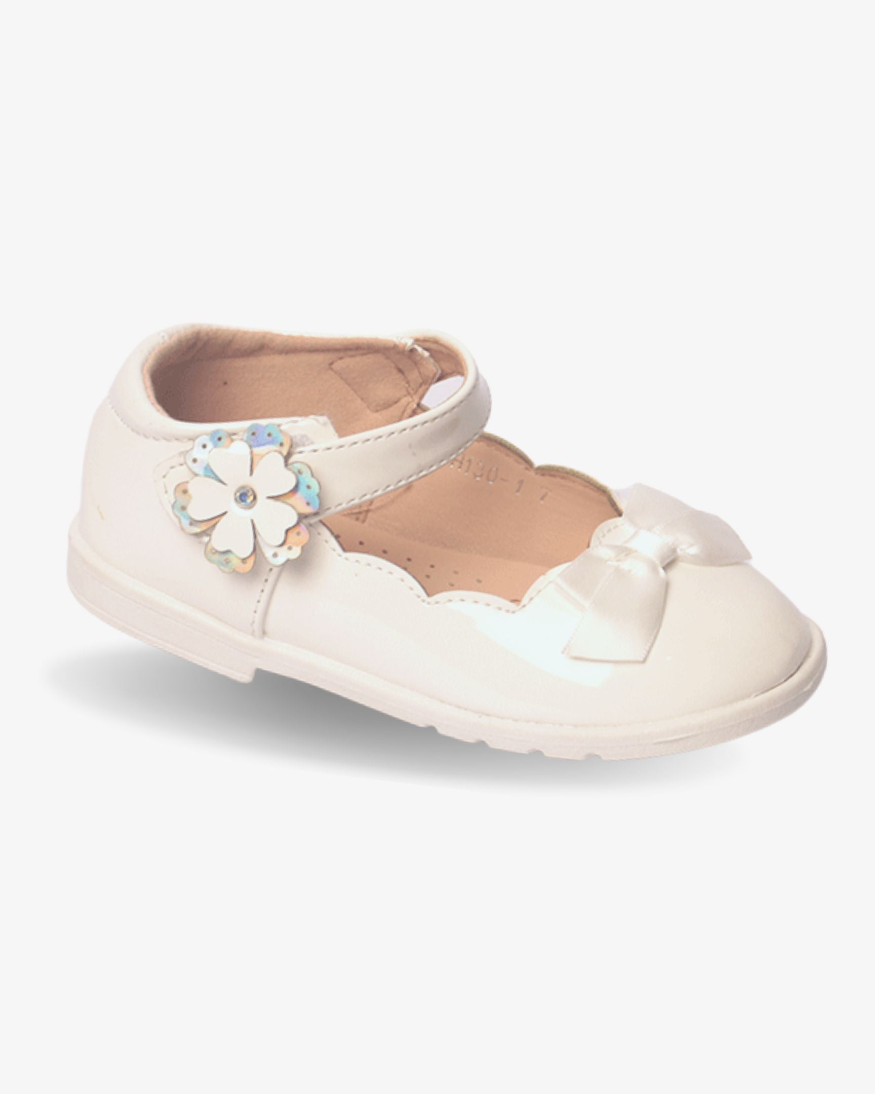 KELSI FLOWER STRAP WHITE