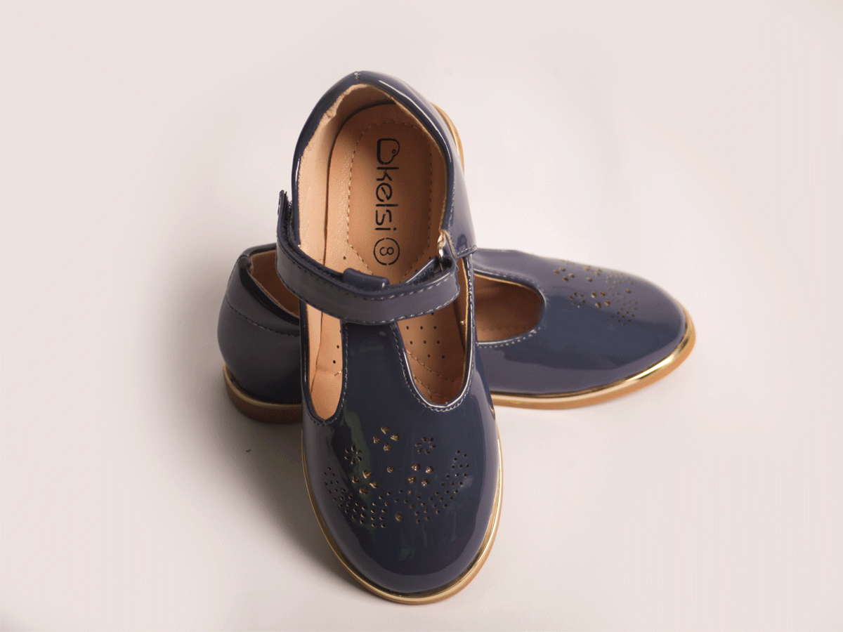 KELSI BROGUE NAVY BLUE