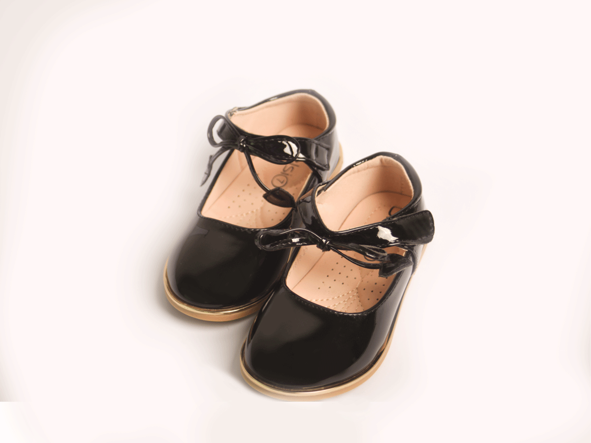 KELSI HEART BOW BLACK